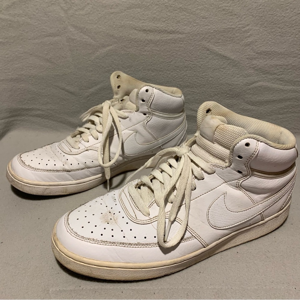 Nike Air high top white sneakers - Size 10.5